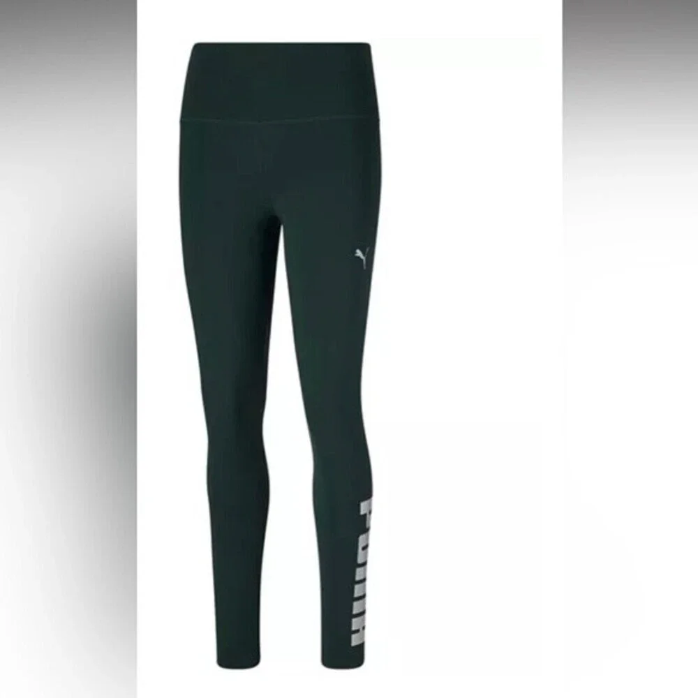 PUMA Women's Logo Leggings green Medium